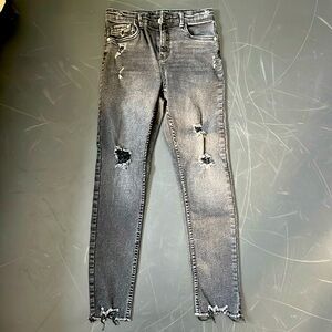 Zara kids black stretchy skinny jeans. Size 10/11